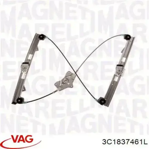 Do koszyka 3C1837461L VAG Mechanizm podnoszenia szyby drzwi przednich lewych