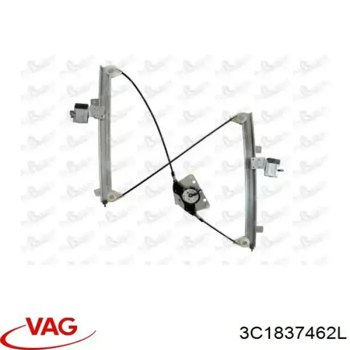 Do koszyka 3C1837462L VAG Mechanizm podnoszenia szyby drzwi przednich prawych