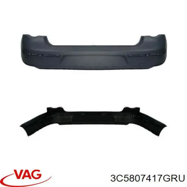 3C5807417GRU VAG zderzak tylny
