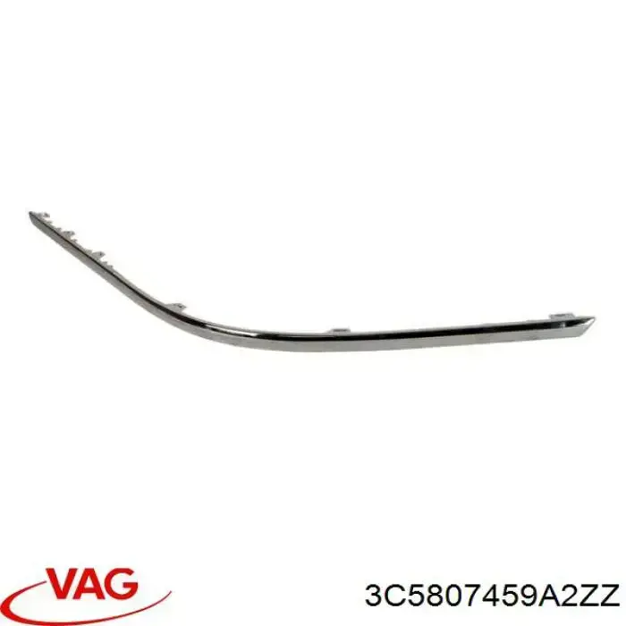 Listwa ochronna zderzaka tylnego lewa 30807085 AND