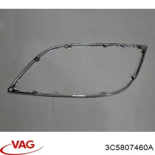 Listwa ochronna zderzaka tylnego prawa VAG 3C5807460A cena, od 18,16 USD