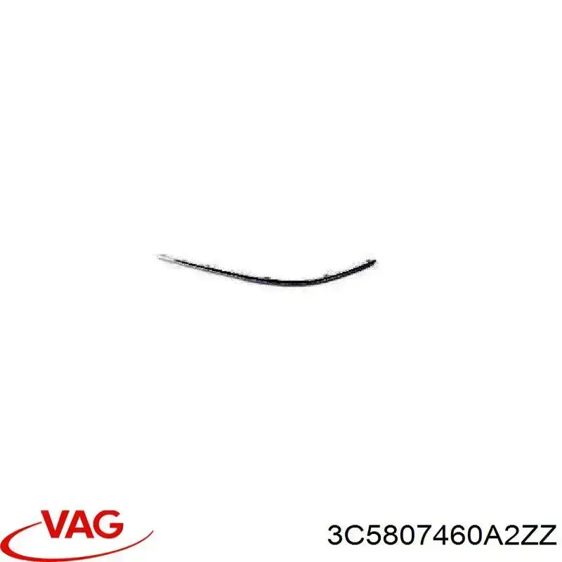Listwa ochronna zderzaka tylnego prawa VAG 3C5807460A2ZZ cena, od 18,40 USD