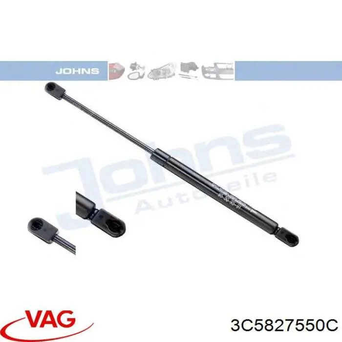 Amortyzator klapy bagażnika (3/5 drzwi-tylnych) VAG 3C5827550C cena, od 13,33 USD
