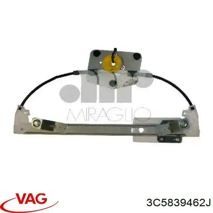3C5839462J VAG Mechanizm podnoszenia szyby drzwi tylnych prawych