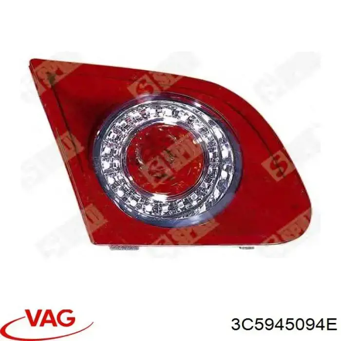 Lampa zespolona tylna prawa wewnętrzna VAG 3C5945094E cena, od 39,16 USD