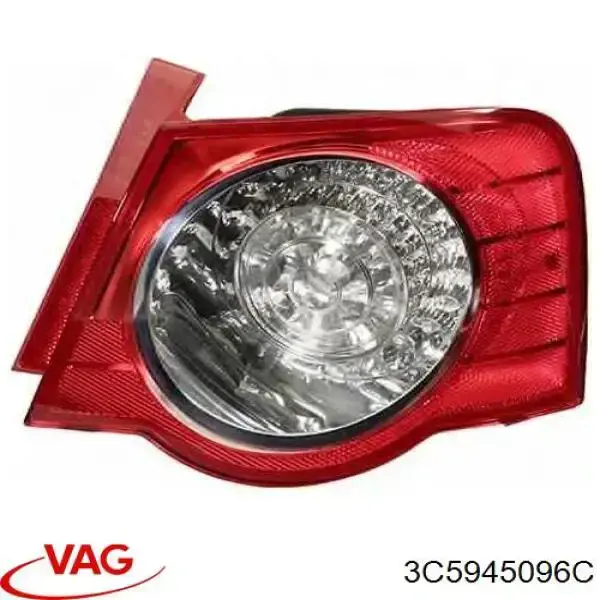 Lampa zespolona tylna prawa zewnętrzna VAG 3C5945096C cena, od 85,13 USD