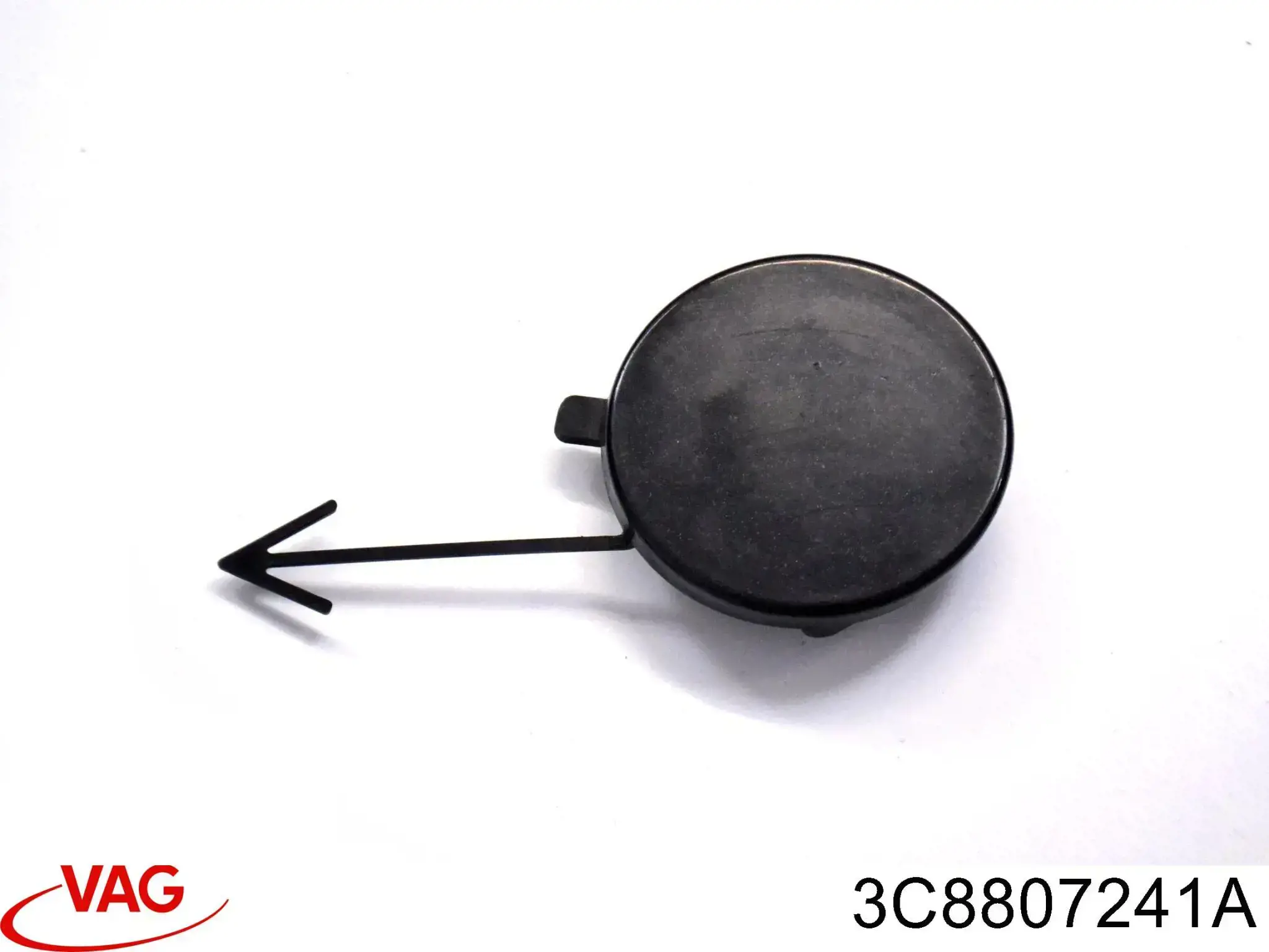 Zaślepka zderzaka haka holowniczego przednia prawa VAG 3C8807241A cena, od 54,84 USD