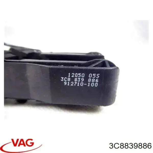 Pałąk zewnętrznej klamki drzwi tylnych prawych VAG 3C8839886 cena, od 51,26 USD