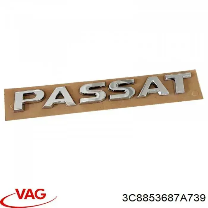 Emblemat na klapę bagaznika (znaczek firmowy) VAG 3C8853687A739 cena, od 176,04 USD