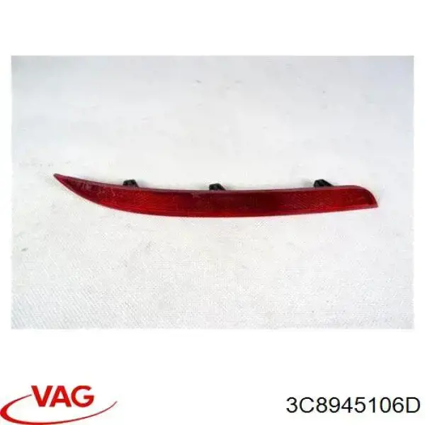 3945054 Autotechteile Lampa odblaskowa zderzaka tylnego prawa