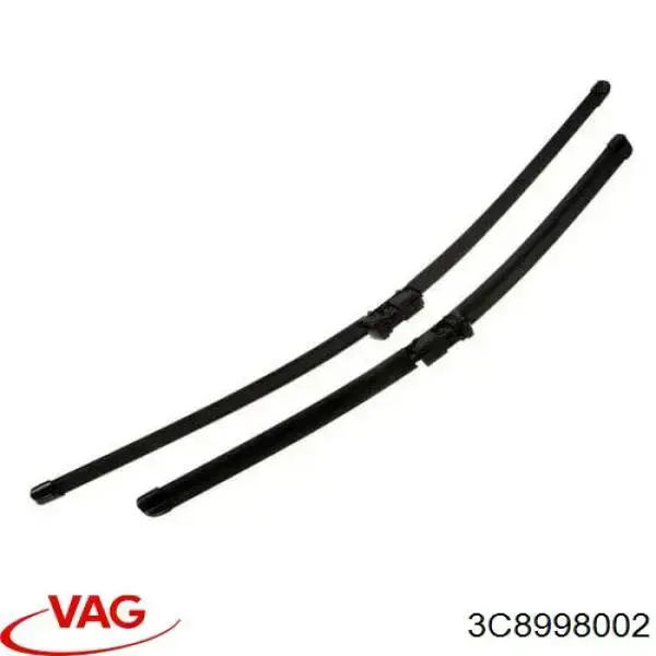 3C8998002 VAG Pióro wycieraczki szyby przedniej, zestaw (2 szt.)