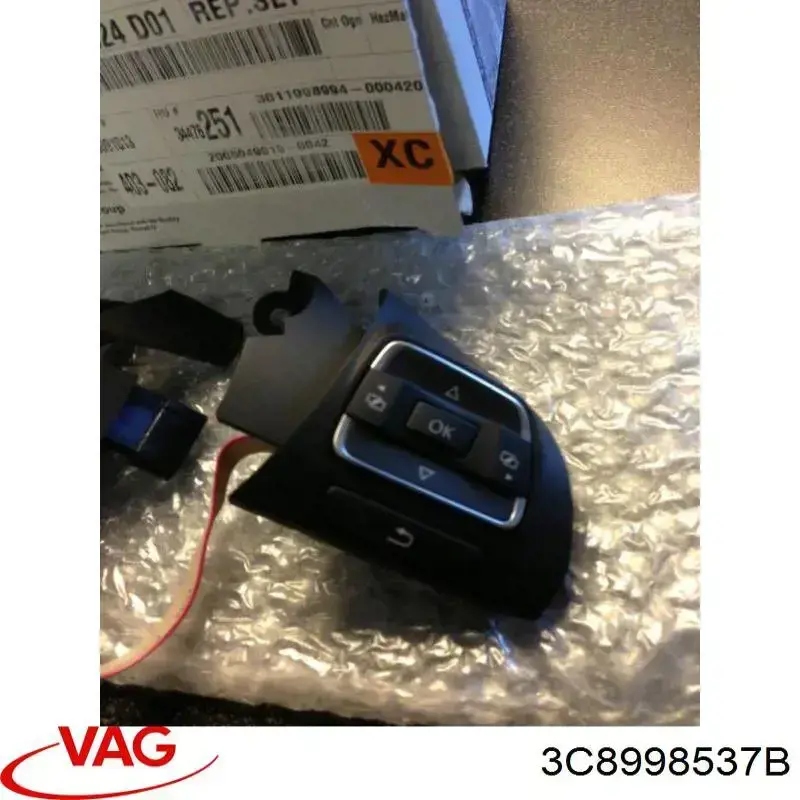 Do koszyka 3C8998537B VAG Zespół przełączników pod kierownicą