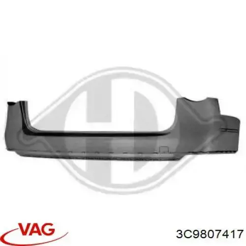 Zderzak tylny VAG 3C9807417 cena, od 155,33 USD