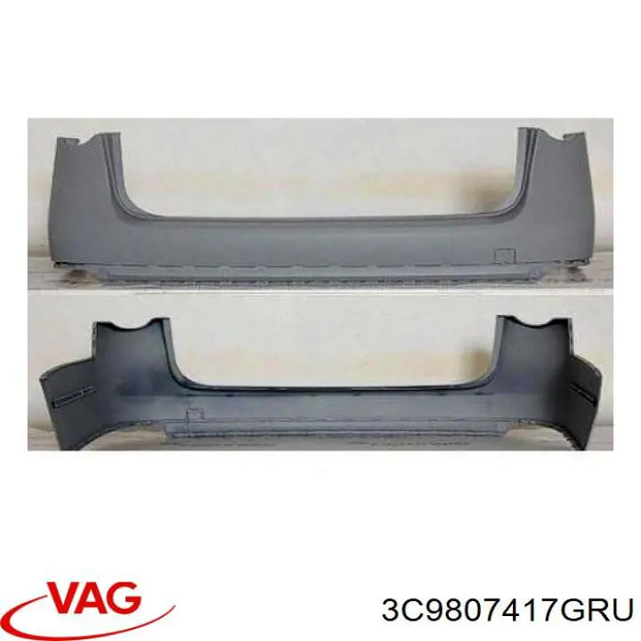 Zderzak tylny VAG 3C9807417GRU cena, od 155,33 USD