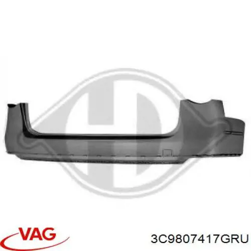 3C9807417GRU VAG Zderzak tylny