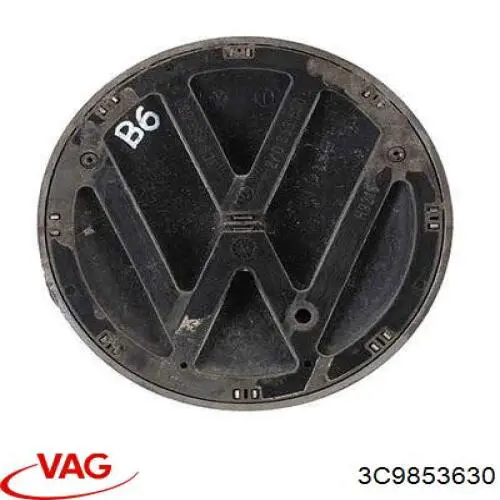 3C9853630 VAG Emblemat na klapę bagaznika (znaczek firmowy)