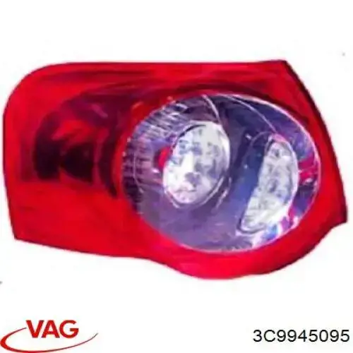 Do koszyka 3C9945095 VAG Lampa zespolona tylna lewa zewnętrzna