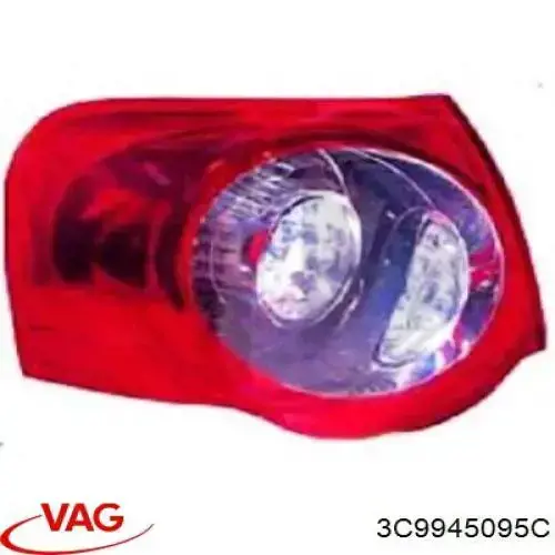 Lampa zespolona tylna lewa zewnętrzna VAG 3C9945095C cena, od 120,88 USD