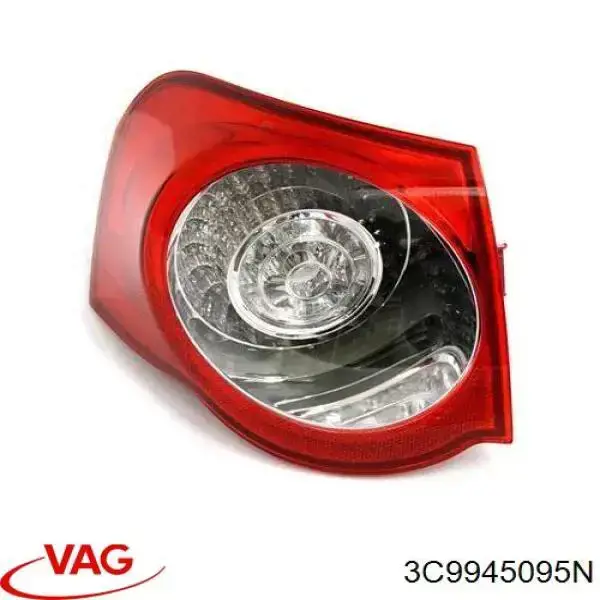 Lampa zespolona tylna lewa zewnętrzna VAG 3C9945095N cena, od 121,19 USD