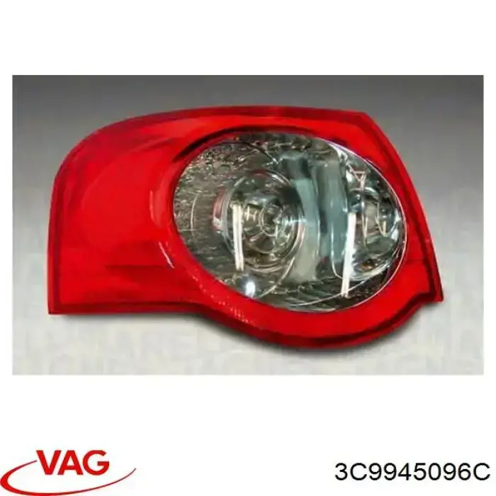 Lampa zespolona tylna prawa zewnętrzna VAG 3C9945096C cena, od 120,88 USD