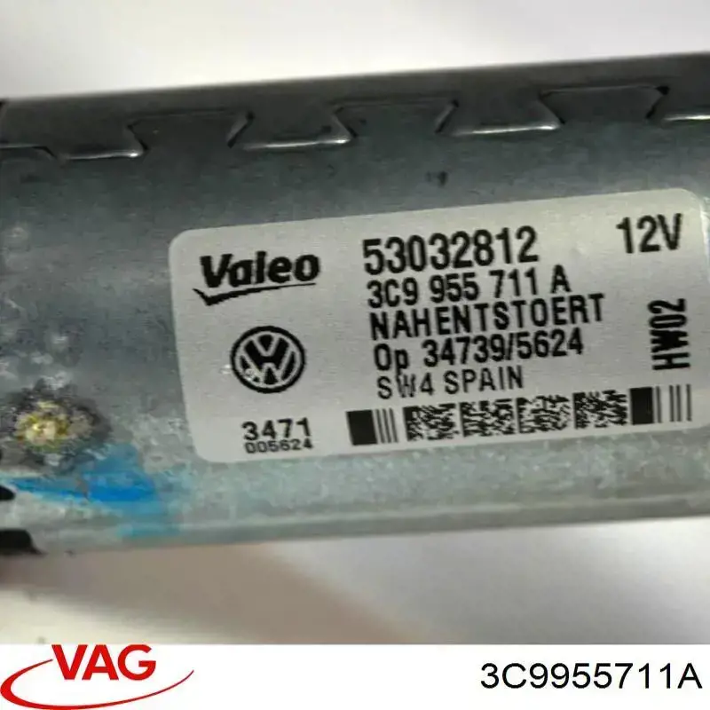 Do koszyka 3C9955711A VAG Silniczek wycieraczki tylnej szyby