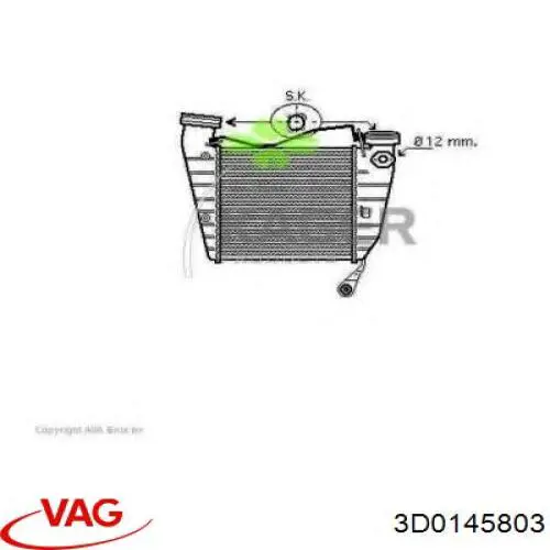 3D0145785 VAG Chłodnica intercoolera
