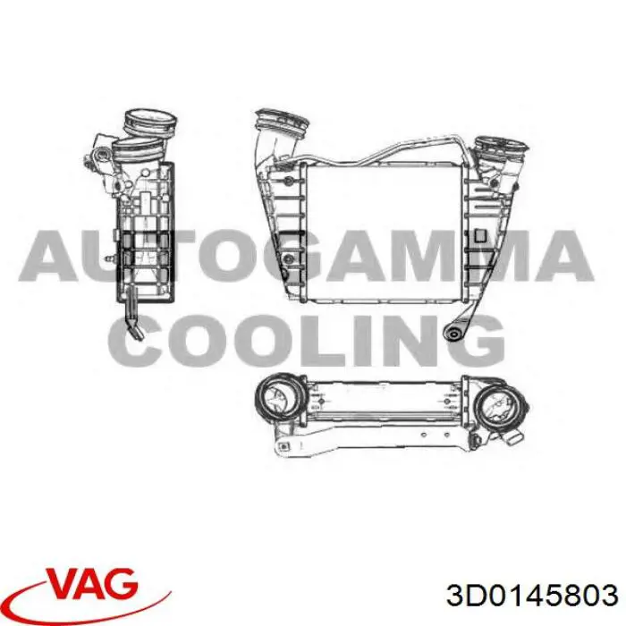 Chłodnica intercoolera 3D0145785 VAG