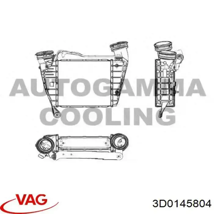 Chłodnica intercoolera do Volkswagen Phaeton I 3D1, 3D2, 3D3, 3D4, 3D6, 3D7, 3D8, 3D9