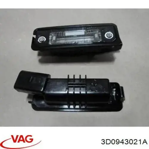 Do koszyka 3D0943021A VAG Lampa oświetlenia tylnej tablicy rejestracyjnej