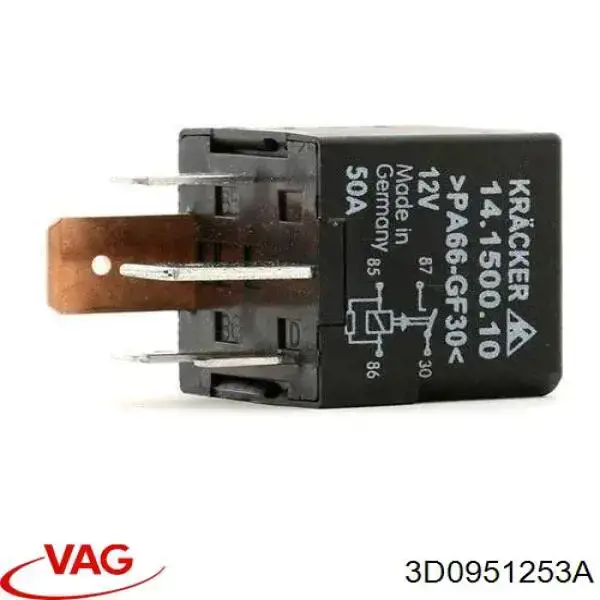 Przekaźnik kierunkowskazów VAG 3D0951253A cena, od 10,39 USD