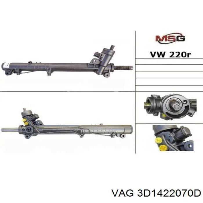 Listwa kierownicza (maglownica) VAG 3D1422070D cena, od 294,24 USD
