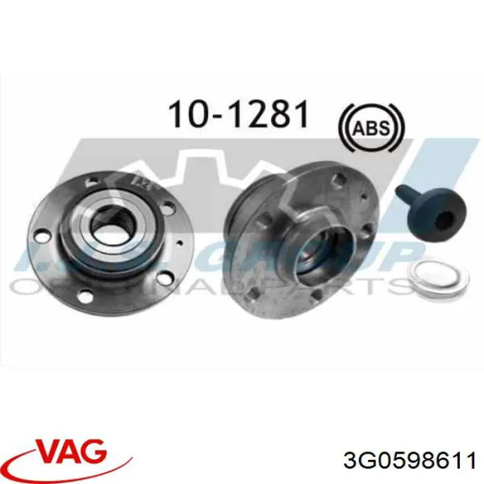 Do koszyka 3G0598611 VAG Piasta tylna