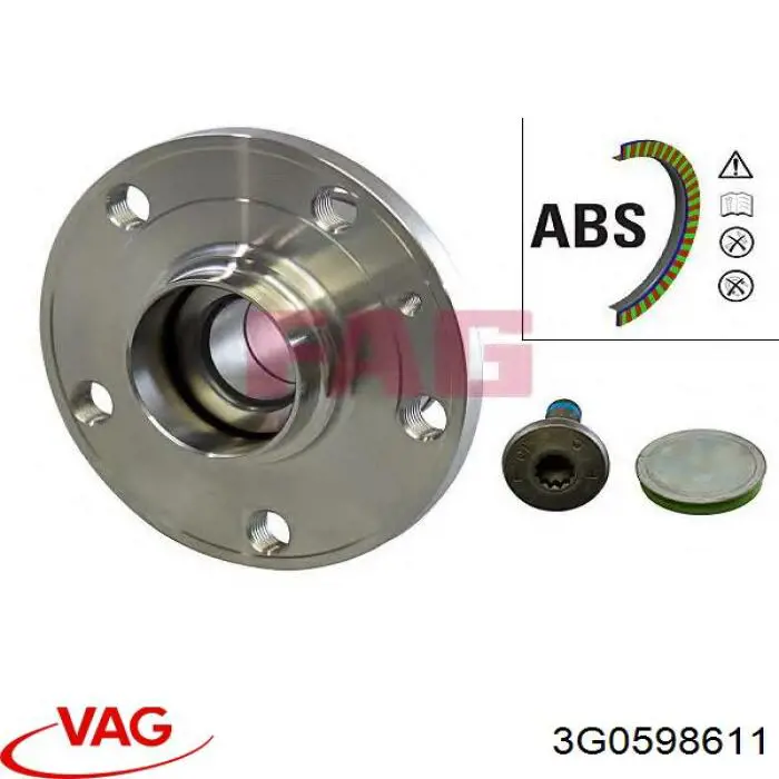 Piasta tylna 3G0598611 VAG