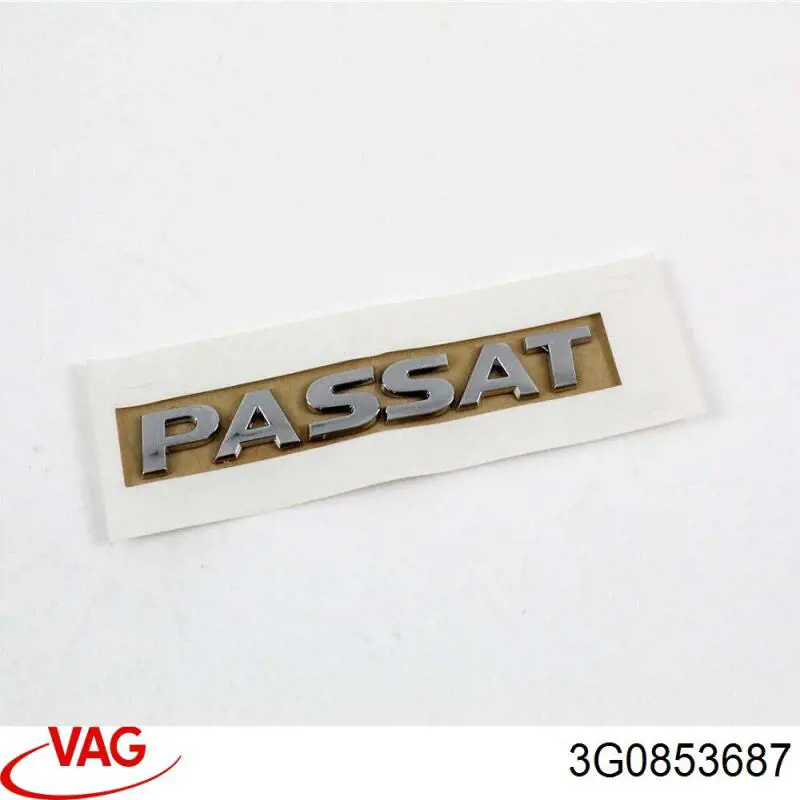 3G0853687 VAG Emblemat na klapę bagaznika (znaczek firmowy)