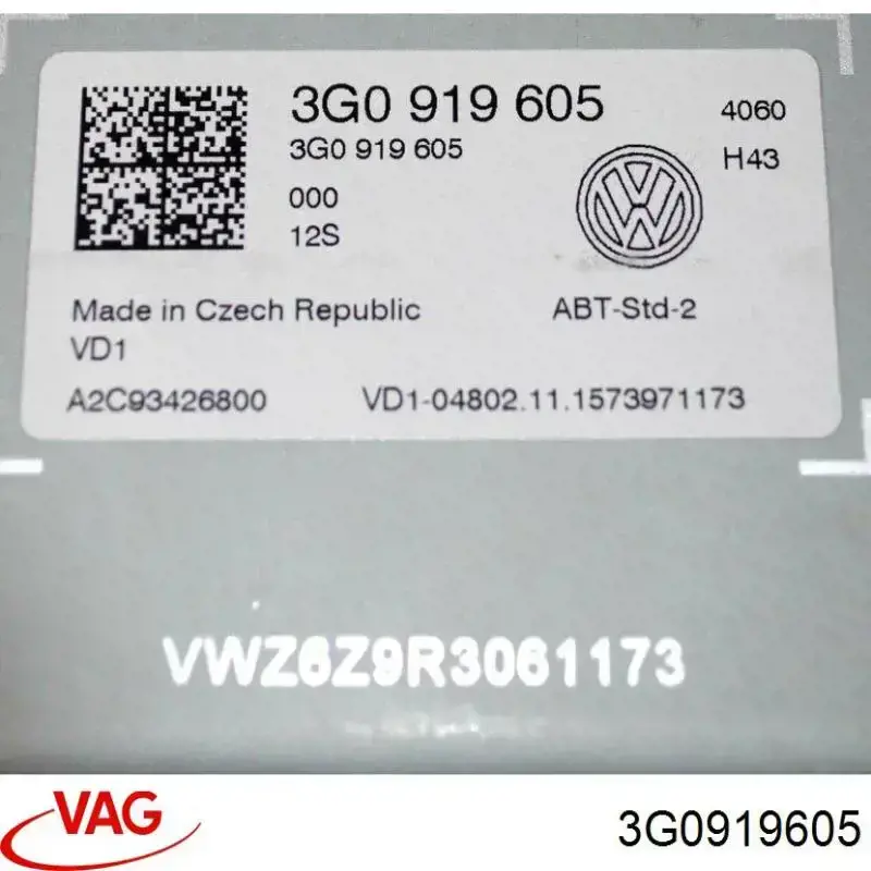 3G0919605 VAG Wyświetlacz wielofunkcyjny