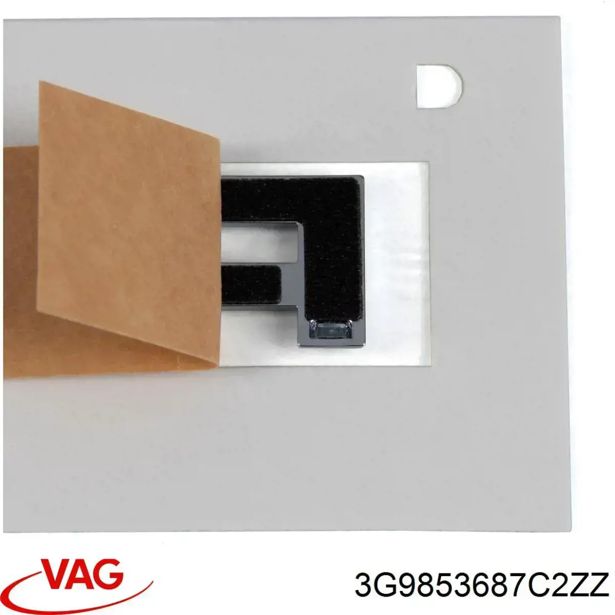 3G9853687C2ZZ VAG Emblemat na klapę bagaznika (znaczek firmowy)