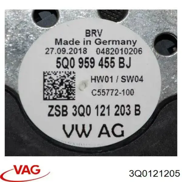 Do koszyka 3Q0121205 VAG Dyfuzor chłodnicy