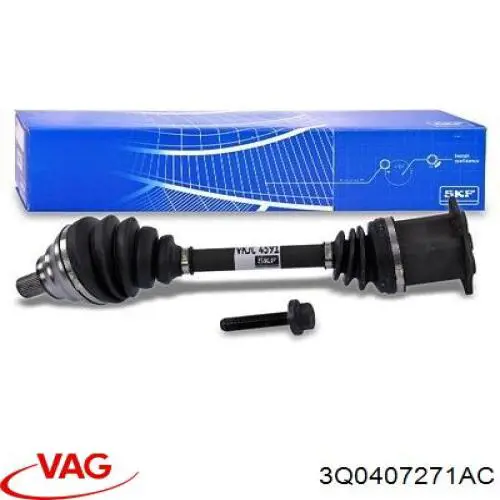 3Q0407271AC VAG Półoś napędowa przednia lewa