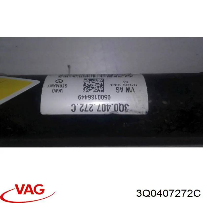 3Q0407272C VAG Półoś napędowa przednia prawa