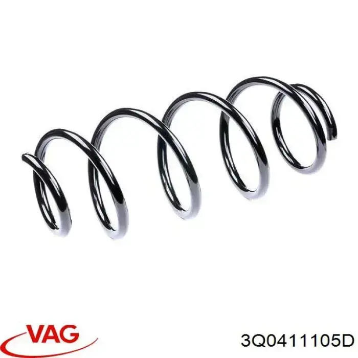 Sprężyna przednia VAG 3Q0411105D cena, od 117,24 USD