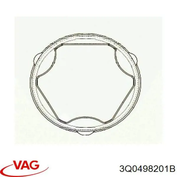 Osłona przegubu homokinetycznego półosi przedniej zewnętrzna VAG 3Q0498201B cena, od 73,79 USD