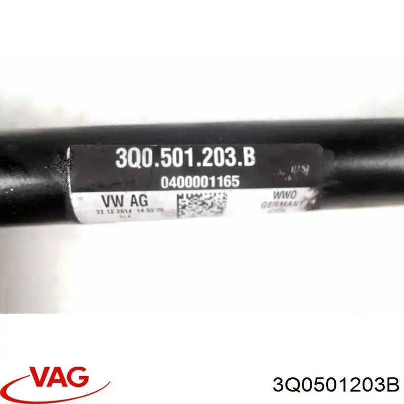 Do koszyka 3Q0501203B VAG Półoś tylna lewa