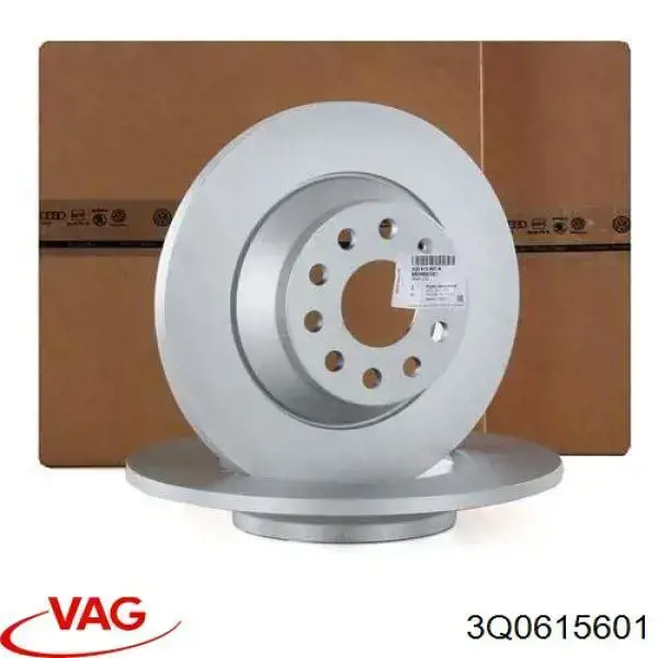 3Q0615601 VAG Tarcza hamulcowa tylna