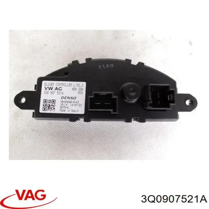 3Q0907521A VAG Rezystor wentylatora nagrzewnicy (ogrzewacza kabiny)