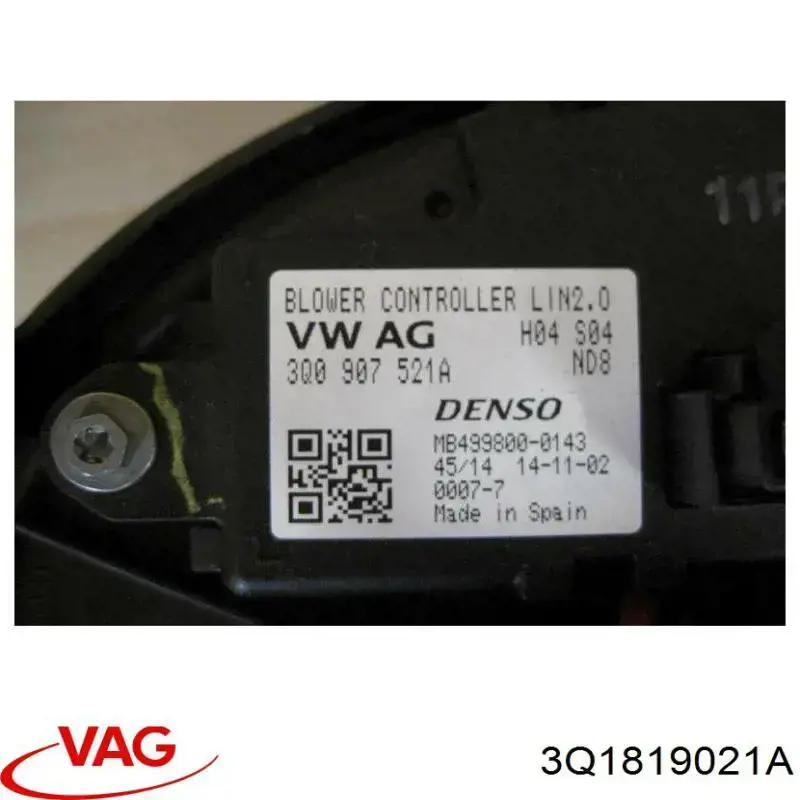 Silniczek wentylatora nagrzewnicy (ogrzewacza wnętrza) VAG 3Q1819021A cena, od 103,64 USD