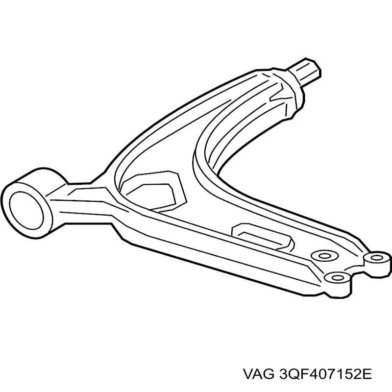 3QF407152E VAG Wahacz zawieszenia przedniego dolny prawy