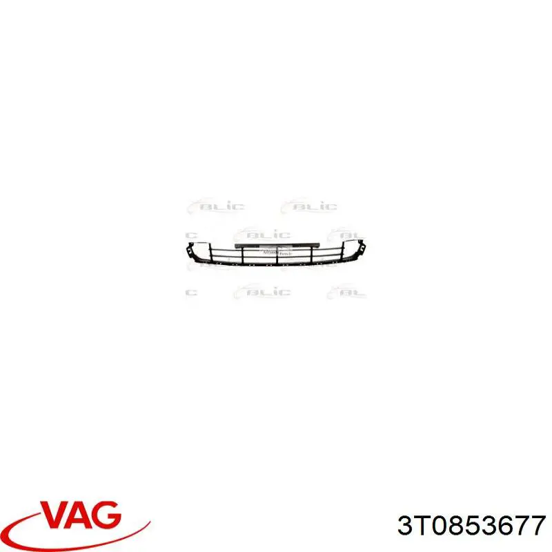 3T0853677 VAG Kratka zderzaka przedniego środkowa