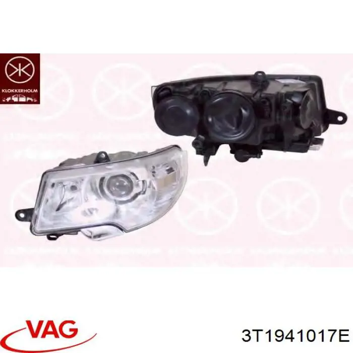 Do koszyka 3T1941017E VAG Reflektor lewy