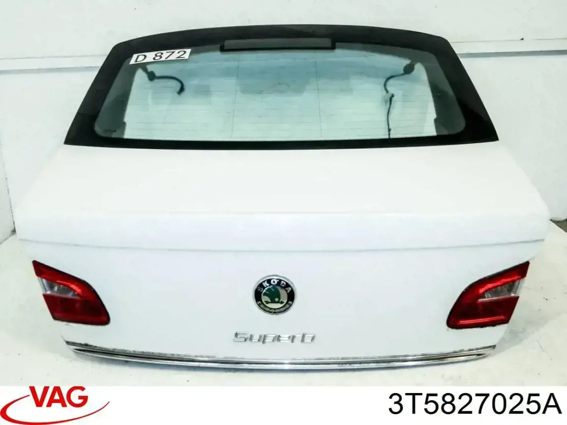 Do koszyka Klapa bagażnika Skoda SuperB II 3T4