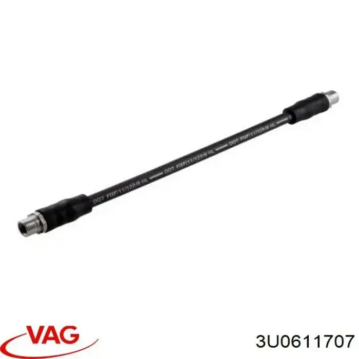 Do koszyka 3U0611707 VAG Przewód hamulcowy przedni